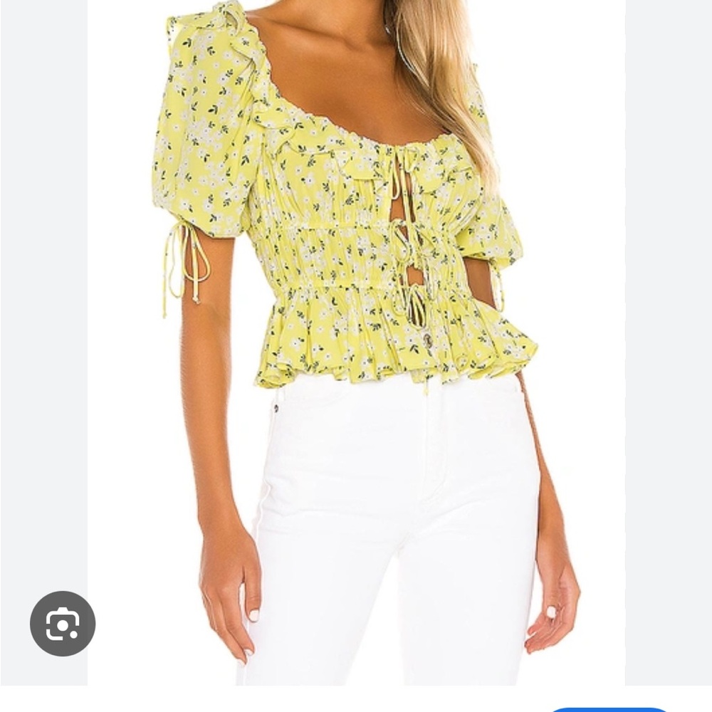 For Love And Lemons Chrysanthemum Crop Top